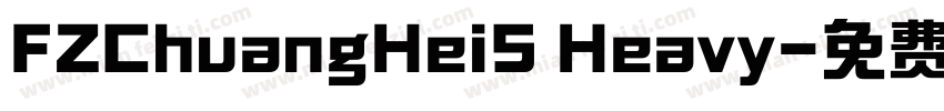 FZChuangHeiS Heavy字体转换